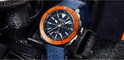 Alpina Men's Seastrong Diver 300 GMT Quartz, Luminous Markers, Uni-Directional Bezel, 1,000 Feet WR, 44mm in Saudi Arabia