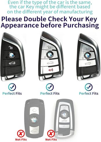 HAOYOUMEI Suitable For Bmw Key.Advanced soft TPU key case is compatible with X1 X3 X4 X5 X6 X7 M5 M6 1 3 4 5 6 7 GT3 GT5 GT6 key 360 Degree full protection key (Type B White Key Cover + key chain set) in Saudi Arabia