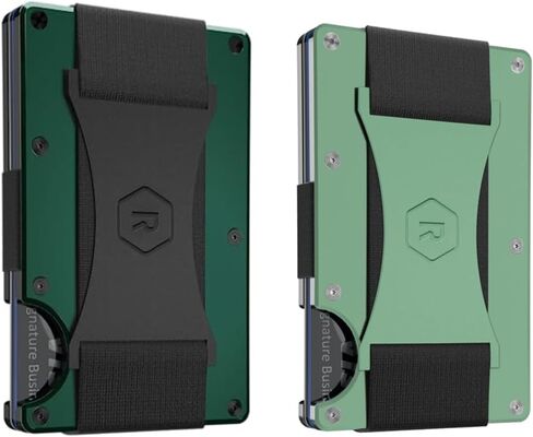 حزمة The Ridge Wallet Power Couple: محفظة بحزام للنقود بلون الغابة الخضراء للرجال + محفظة بحزام للنقود من الأوكالبتوس للنساء in Kuwait