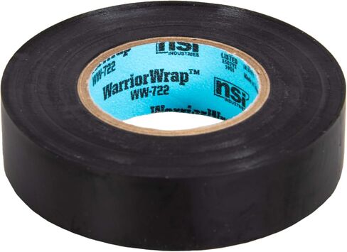 NSi Industries WarriorWrap Select 3/4 in. x 60 ft. 7 mil Vinyl Electrical Tape, Black in Saudi Arabia