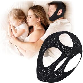 Anti-Snore Chin Strap for Sleeping,Adjustable Anti Snore Jaw Strap with Ventilation Holes,Soft Breathable Sleep Chin Strap to Keep Mouth Closed-050801 in Saudi Arabia