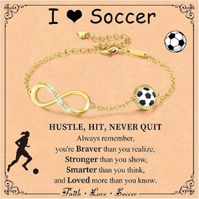 Softball/Volleyball/Soccer/Basketball Bracelet for Girls Teen Women,14K Gold Plated Infinity Charm Link Bracelet Sports Accessories Jewelry Gifts for Lovers Players Team Coach in Saudi Arabia
