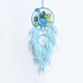 Handmade Dream Catcher, Animal Design Feather Dream Catchers Wall Decoration, Art Craft Feather Wall Decor for Home, Gift for Girls Kids Women (Blue) in Saudi Arabia