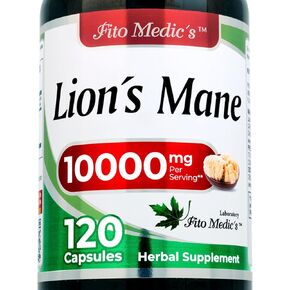 FITO MEDIC'S Lab | Lions Mane Supplement Capsules | 120 Capsules | Mushroom Supplement in Kuwait
