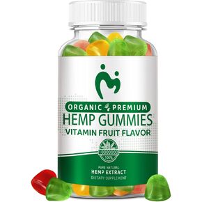 (1 Packs) Hemp Gummies for Pain, Sleep, Anxiety - High Potency Pure Organic Hеmp Oil Extract Supplement - 100% Natural Hemp Gummy - Vegan Non-GMO in Saudi Arabia