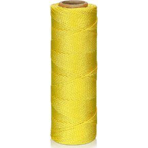 Timgle 12 Roll String Line 250 ft Mason Line Braided Nylon String Heavy Duty Garden Twine Garden String for a String Level, Layout of Construction, Masonry Tools, DIY Project, Fluorescent Yellow in Kuwait