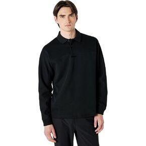 BOSS Men's Center Logo Cotton Blend Collared Sweatshirt in Saudi Arabia