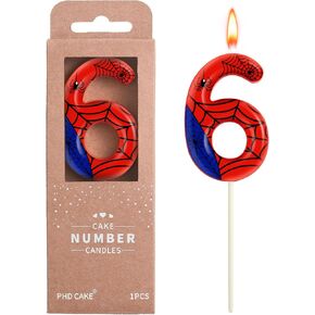 PHD CAKE 2.76 Inch Number 3 Spider Fun Birthday Candles, Spider Number Candles, Cake Number Candles, Party Celebration in Saudi Arabia
