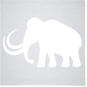 Mammoth Reusable Mylar Stencil - Art Craft Supplies New Sizes (4") in Saudi Arabia