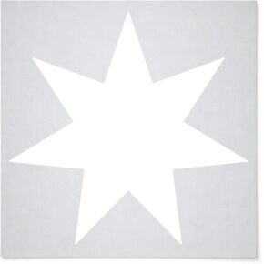 Seven Pointed Star Reusable Mylar Stencil - Art Craft Supplies 4 Inch in Saudi Arabia