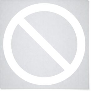 NO Sign Reusable Mylar Stencil - Art Craft Supplies 4 Inch in Saudi Arabia