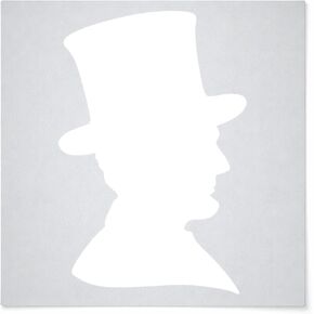 Abraham Lincoln Reusable Mylar Stencil - Art Craft Supplies 4 Inch in Saudi Arabia
