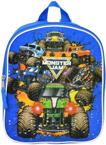 حقيبة ظهر صغيرة صغيرة للأولاد مقاس 10 بوصات من Fast Forward Monster Jam للأولاد، حقيبة ظهر خفيفة الوزن للأطفال الصغار للمدرسة والسفر ومرحلة ما قبل المدرسة in Kuwait