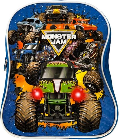 حقيبة ظهر صغيرة صغيرة للأولاد مقاس 10 بوصات من Fast Forward Monster Jam للأولاد، حقيبة ظهر خفيفة الوزن للأطفال الصغار للمدرسة والسفر ومرحلة ما قبل المدرسة in Kuwait