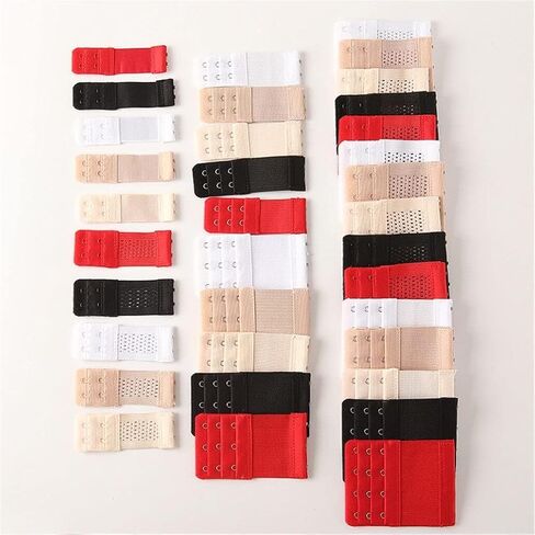 6Pc Random Color Bra Extenders Women Bra Extension Hooks 2 Hook 3 Row Back Extension Bra Buckle Women Lingerie Bra Accessories Creative and Exquisite popular in Kuwait
