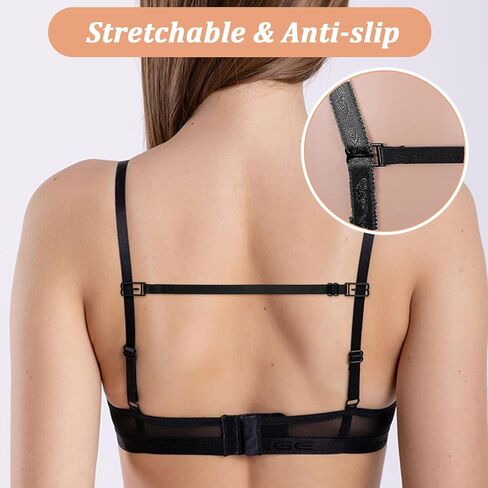 3PCS Bra Strap Holders for Slipping, 4PCS Bra Extensions 3 Hook, Adjustable Stretchybras Strap Extender, Adjust the Bras and Secure the Shoulder Straps. in Kuwait