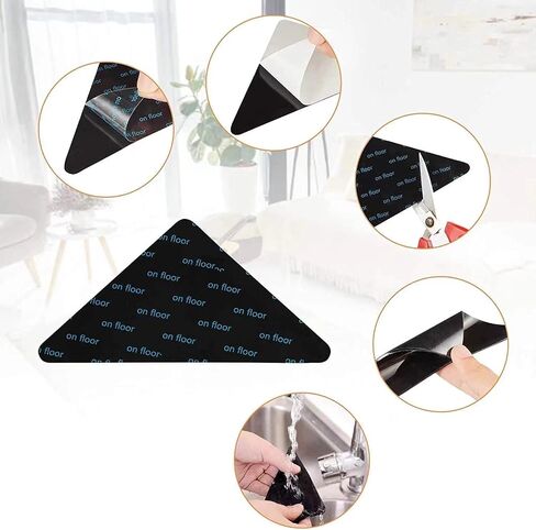 14PCS Rug Pads Grippers，Reusable and Washable Rug Pad Gripper for Area Rugs,Carpet Pads Rug Corner in Saudi Arabia