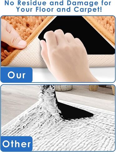 14PCS Rug Pads Grippers，Reusable and Washable Rug Pad Gripper for Area Rugs,Carpet Pads Rug Corner in Saudi Arabia
