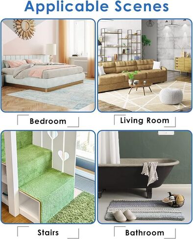 14PCS Rug Pads Grippers，Reusable and Washable Rug Pad Gripper for Area Rugs,Carpet Pads Rug Corner in Saudi Arabia