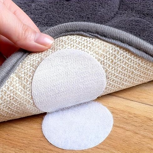 12 Pairs Heavy Duty Non-Slip Pads, Strong Adhesive Anti-Slip Flooring, Mattress, Sofa & Furniture Protectors, Reusable & Residue-Free, Durable Material for Home, Office, Gym, Hotel Use (White) in Kuwait