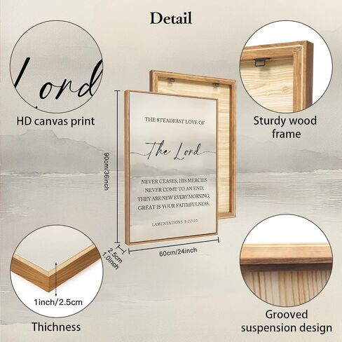 HLNIUC Christian Scripture Framed Wall Art Set of 3,The Lord Your God Is Good Wall Decor(24x36),Inspiring Easter Bible Verse Canvas Artwork,Modern Religious Quotes Prints for Church,Bedroom,LivingRoom in Saudi Arabia