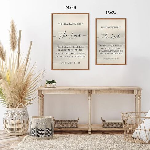 HLNIUC Christian Scripture Framed Wall Art Set of 3,The Lord Your God Is Good Wall Decor(24x36),Inspiring Easter Bible Verse Canvas Artwork,Modern Religious Quotes Prints for Church,Bedroom,LivingRoom in Saudi Arabia