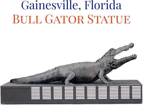 Bull Gator Statue 3D Replica | Gainesville, Florida | University Graduation Gift & Fan Memorabilia & Home, Dorm, Office Décor for College Students, Gators Graduates & Alumni in Saudi Arabia