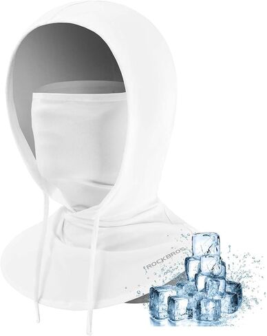 ROCKBROS Cooling Balaclava Face Mask 3 in 1 Full Face Mask for Summer with Ear Loops Neck Gaiter Sun UV Protection in Kuwait