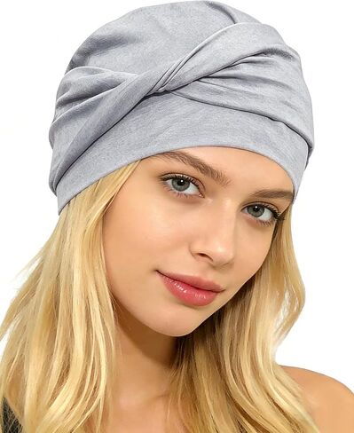 Chemo Headwear for Women Knot Beanies with Stretch Elastic Turbans Soft Cancer Hats Head Coverings Scarf Headwraps in Saudi Arabia