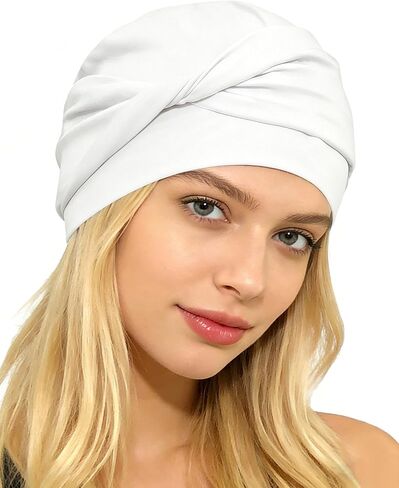 Chemo Headwear for Women Knot Beanies with Stretch Elastic Turbans Soft Cancer Hats Head Coverings Scarf Headwraps in Saudi Arabia