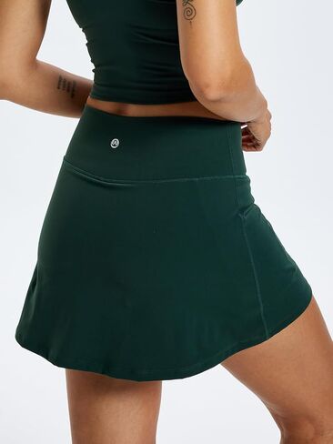 Womens High Waisted Tennis Skirt Ball Pockets Athletic Skorts Golf Running Workout Built-in Short Liner Sport Skirts in Saudi Arabia