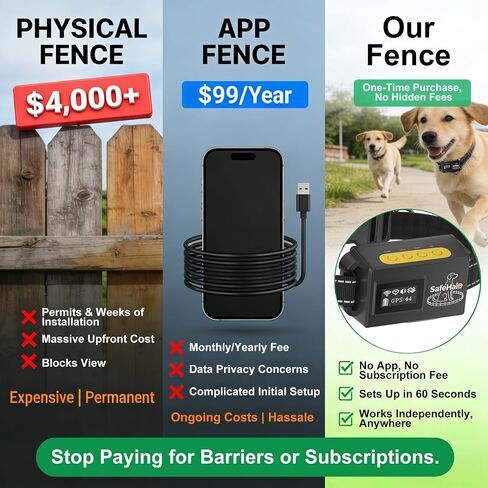 E-FENCE No Warranty GPS Wireless Dog Collar Fence System, Outdoor Use Only(Purple) in Saudi Arabia