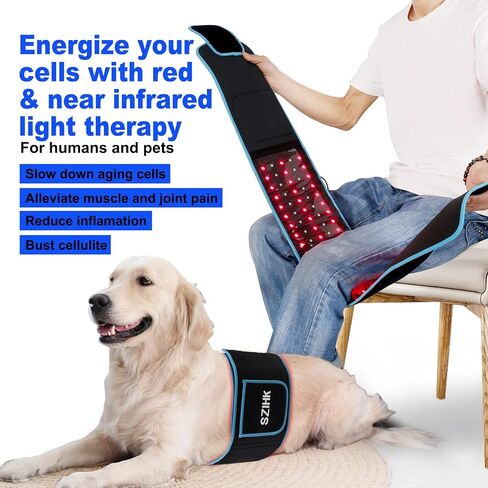 22" x 14" Large Red Light Therapy Wrap Belt, 660nm&850nm Red Light Mat, 210 LEDs Wearable Pad with Pulsing Mode Pain Relief for Waist Back Muscle, Near Infrared Light Therapy for Body in Saudi Arabia
