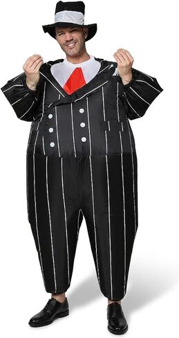 FUNNY COSTUMES Inflatable Gangster Suit Dress Carnival Festival Holiday Clothing (Adult Size) in Saudi Arabia