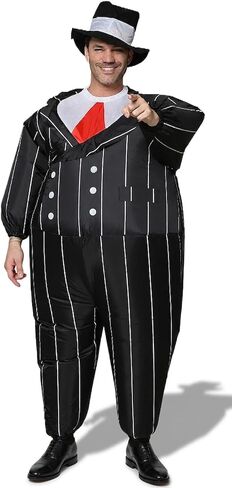FUNNY COSTUMES Inflatable Gangster Suit Dress Carnival Festival Holiday Clothing (Adult Size) in Saudi Arabia