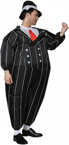 FUNNY COSTUMES Inflatable Gangster Suit Dress Carnival Festival Holiday Clothing (Adult Size) in Saudi Arabia
