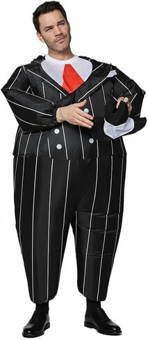 FUNNY COSTUMES Inflatable Gangster Suit Dress Carnival Festival Holiday Clothing (Adult Size) in Saudi Arabia
