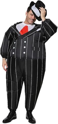 FUNNY COSTUMES Inflatable Gangster Suit Dress Carnival Festival Holiday Clothing (Adult Size) in Saudi Arabia