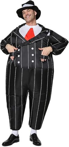 FUNNY COSTUMES Inflatable Gangster Suit Dress Carnival Festival Holiday Clothing (Adult Size) in Saudi Arabia