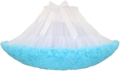 Women's Puffy Tulle Tutu Skirt Elastic Waist Petticoat Underskirt for Wedding Halloween Party in Saudi Arabia