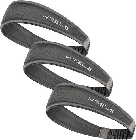 WRELS Cooling Headband Moisture Wicking Sweatband Women & Men for Outdoor Sports, Fitness, Yoga, Tennis, Fitness, Workout – 3 Pack in Saudi Arabia