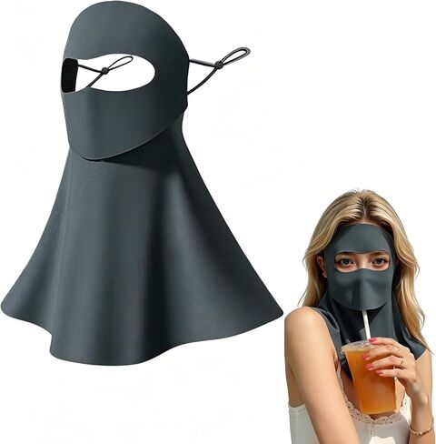 Sun Protection Face Mask Neck Gaiter - Ice Silk Breathable UPF50+ Shield in Saudi Arabia
