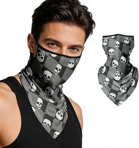 Sunscreen Ear Hanging Face Gaiter, UV Protection Breathable Neck Gaiter, Non-Slip Elastic Scarf,face mask in Kuwait