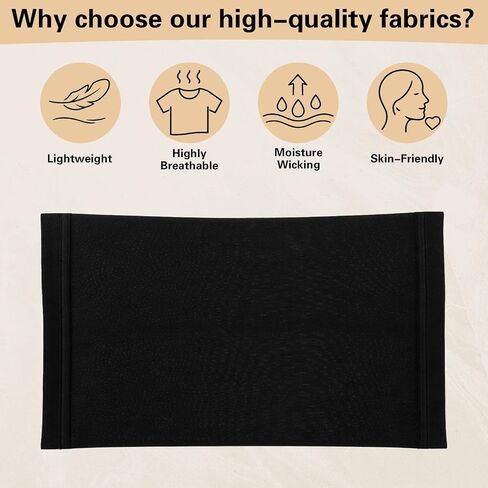 2 PCS Hijab Undercap for Women, Islamic Muslim Under Hijab Cap, Bonnet for Sleeping Women, Undercaps for Hijabs No Slip Under Caps for Hijabs Stretchy Head Cover (Black) in Kuwait