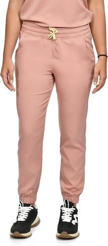 CINQO | Women’s Scrub Bottoms Jogger Scrub Pants, Mid-Rise Waist, 4 Pockets, Athletic Fit, Professional Medical Uniform in Saudi Arabia