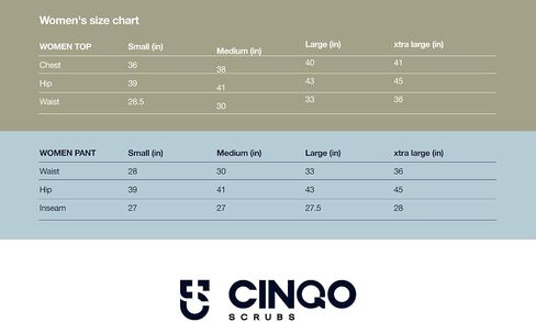 CINQO | Women’s Scrub Bottoms Jogger Scrub Pants, Mid-Rise Waist, 4 Pockets, Athletic Fit, Professional Medical Uniform in Saudi Arabia
