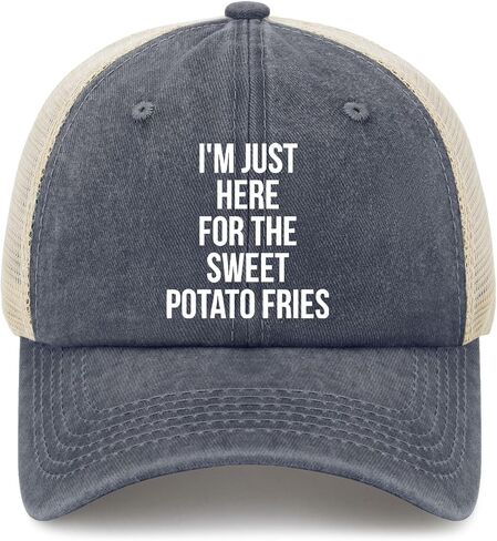 I'm JUST HERE for THE Sweet-Potato Fries Hats for Womens Aesthetic Washed in Kuwait