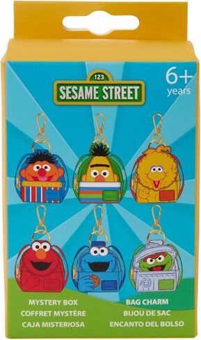 Loungefly Sesame Street: Elmo and Friends - سلسلة مفاتيح حصرية غامضة صغيرة على الظهر - رائعة للأطفال والكبار - سلاسل مفاتيح قابلة للجمع in Kuwait