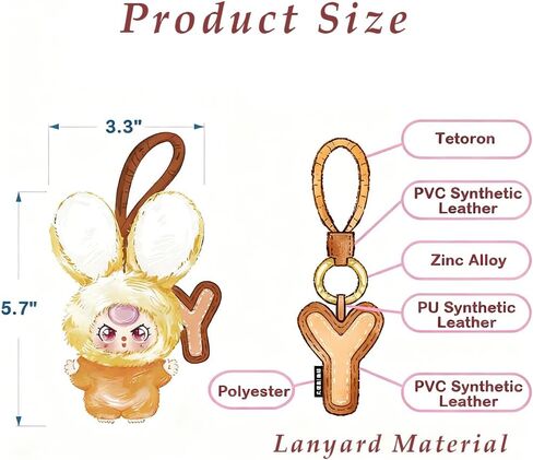 Baby Three Super Mini Bunny Series Cute Plush keychain Blind Box (1 of 28 Possible Styles) Baby Three Key Ring Collectible Birthday Gifts (1Pc Blind Box) in Saudi Arabia
