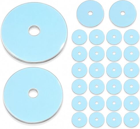LOGOFUN 30PCS Mini CD Keychain Laser Retro Vinyl Record Pendant Album Style Key Ring for Music Lovers Presents Party Decorations - Blue in Kuwait